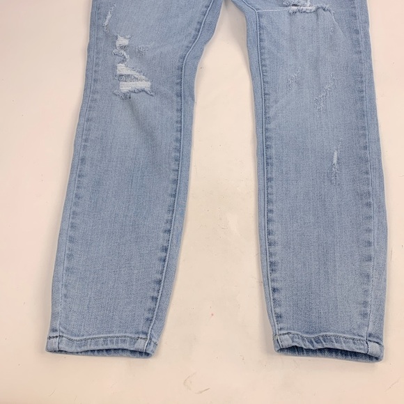 Judy Blue Skinny Distressed Jeans Light wash denim Size 11/30 Stretch Designer - Picture 5 of 16
